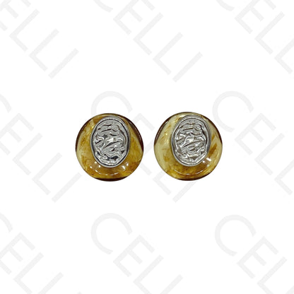 Brinco de aço - com resina