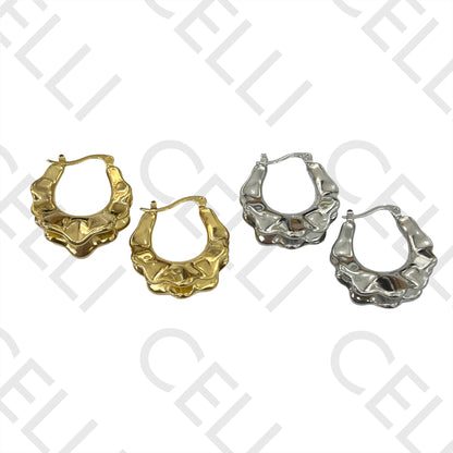 Steel Hoop Earring - detailed