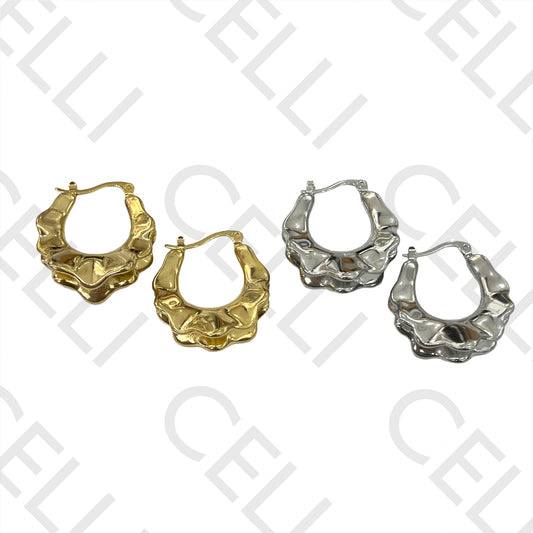 Steel Hoop Earring - detailed