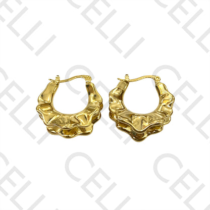 Steel Hoop Earring - detailed