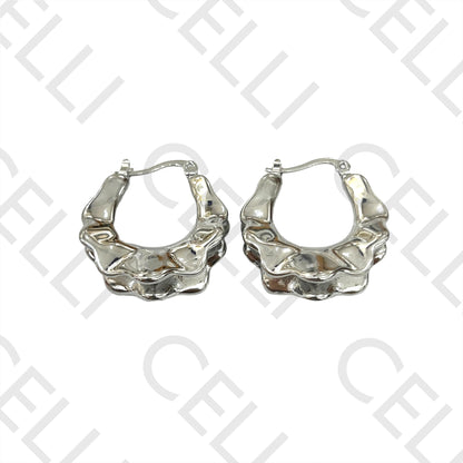 Steel Hoop Earring - detailed