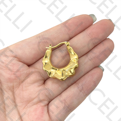 Steel Hoop Earring - detailed