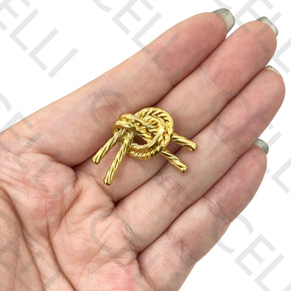 Steel Earring - Detailed Knot