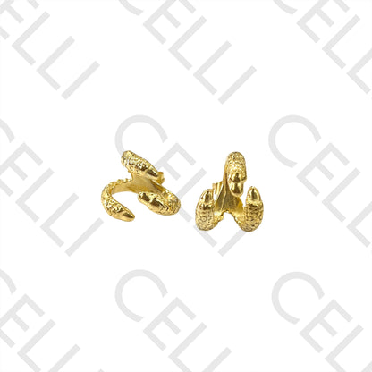 Steel Jump Ring - paw / claw