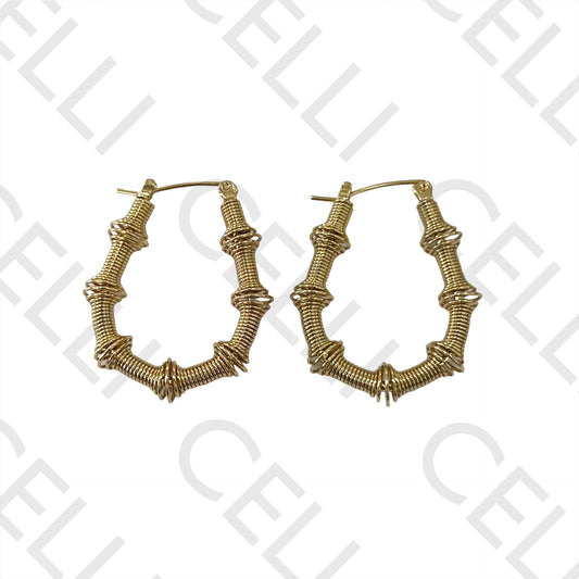 Steel Hoop Earring - wire