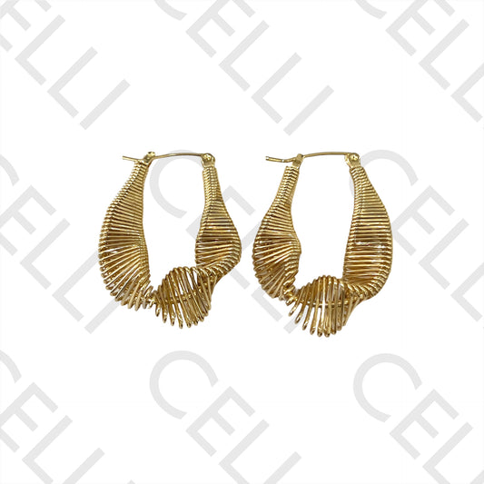 Steel Hoop Earring - wire