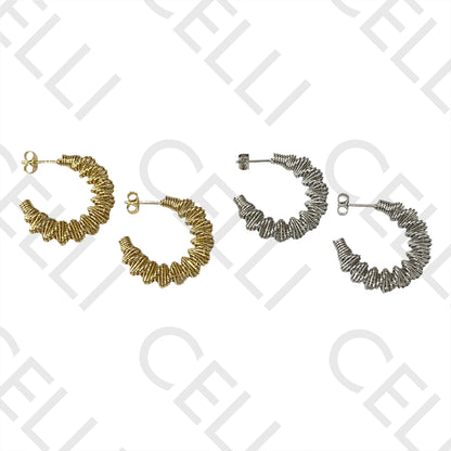 Steel Hoop Earring - wire