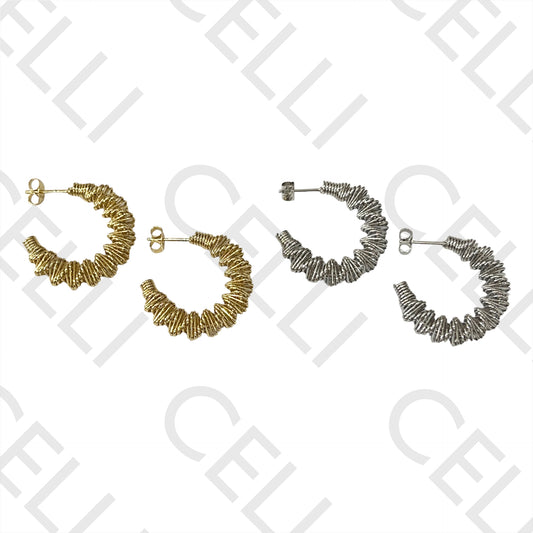 Steel Hoop Earring - wire