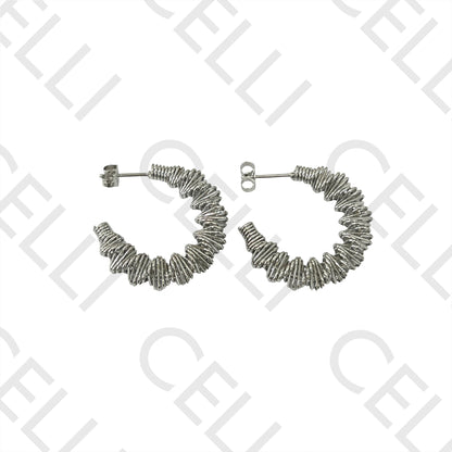 Steel Hoop Earring - wire