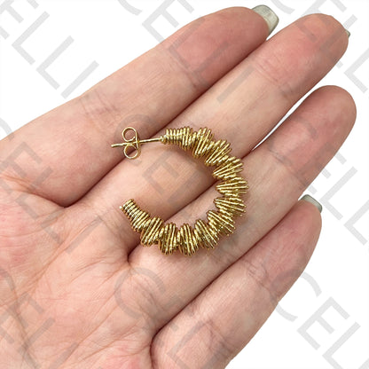 Steel Hoop Earring - wire