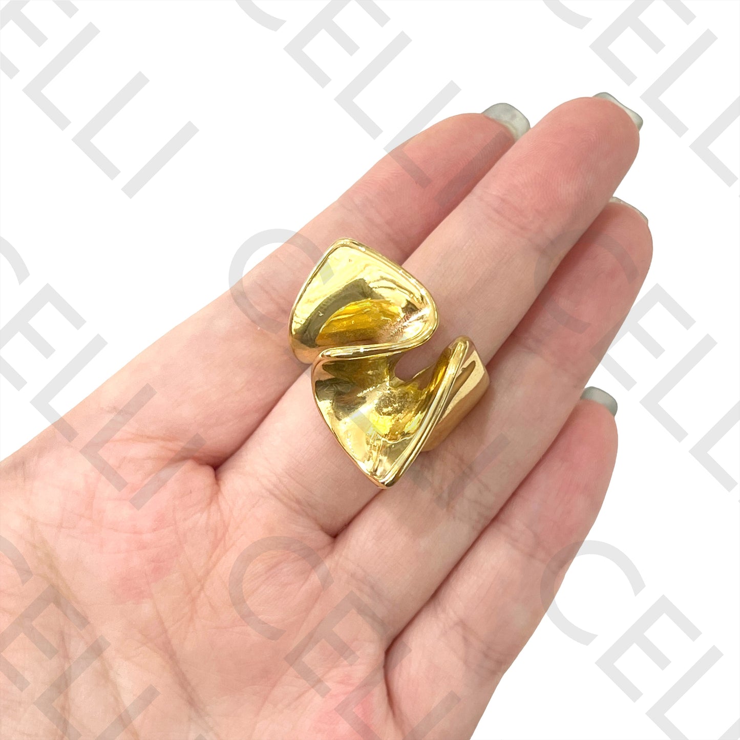 Anillo de acero - ondulado