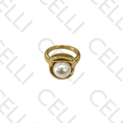 Anillo de acero - perla