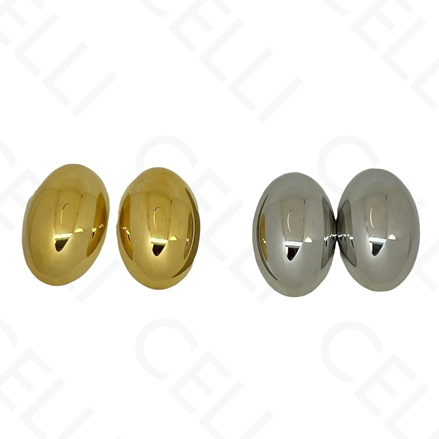 Brinco de aço - oval