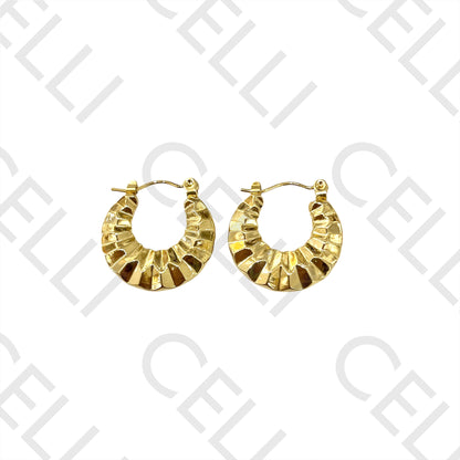 Pendientes de aro de acero - detallado