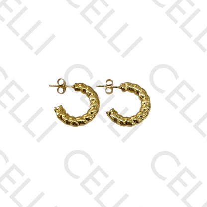 Steel Hoop Earrings - Detailed