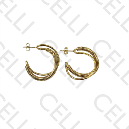 Steel Hoop Earrings