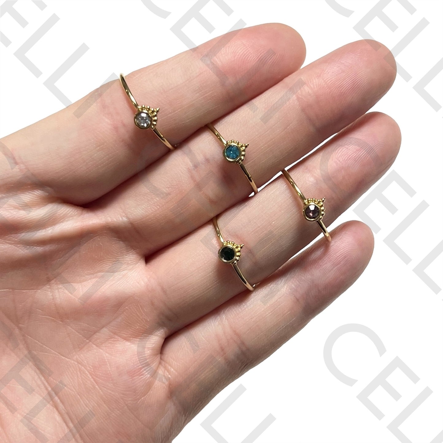 Steel Ring - Bright Colorful Eye