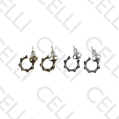 Pendiente de acero - mini aro