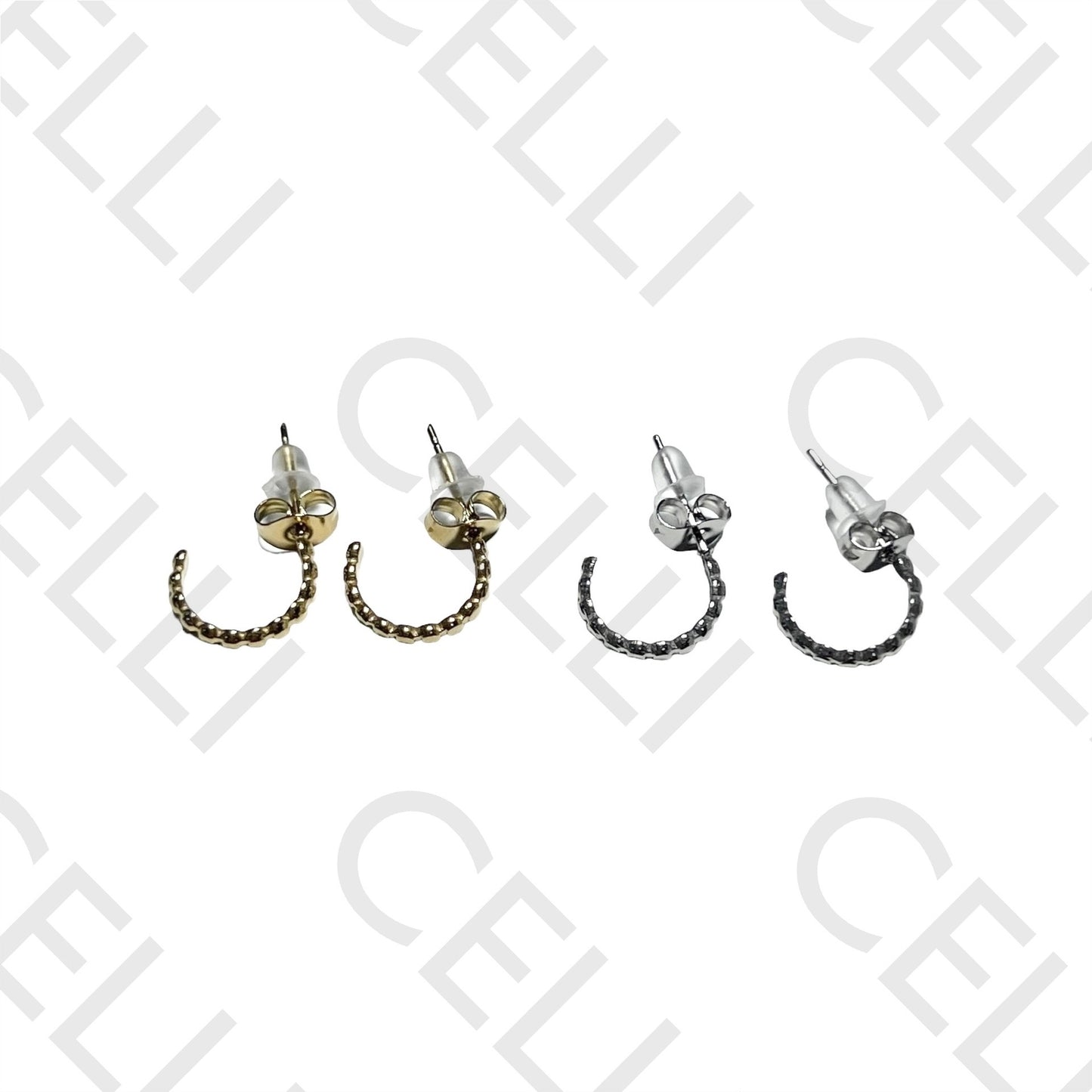 钢质耳环 - 迷你圈