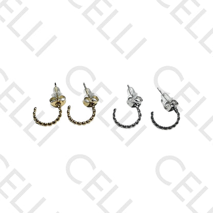 钢质耳环 - 迷你圈