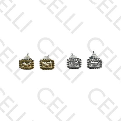 Mini Steel Earring - Rectangular Design