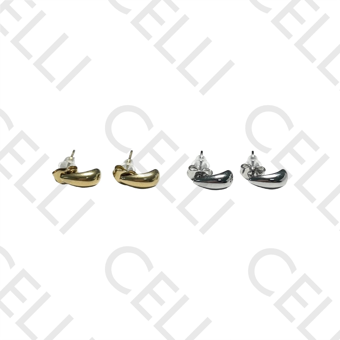 Mini Pendiente de Acero - mini gota