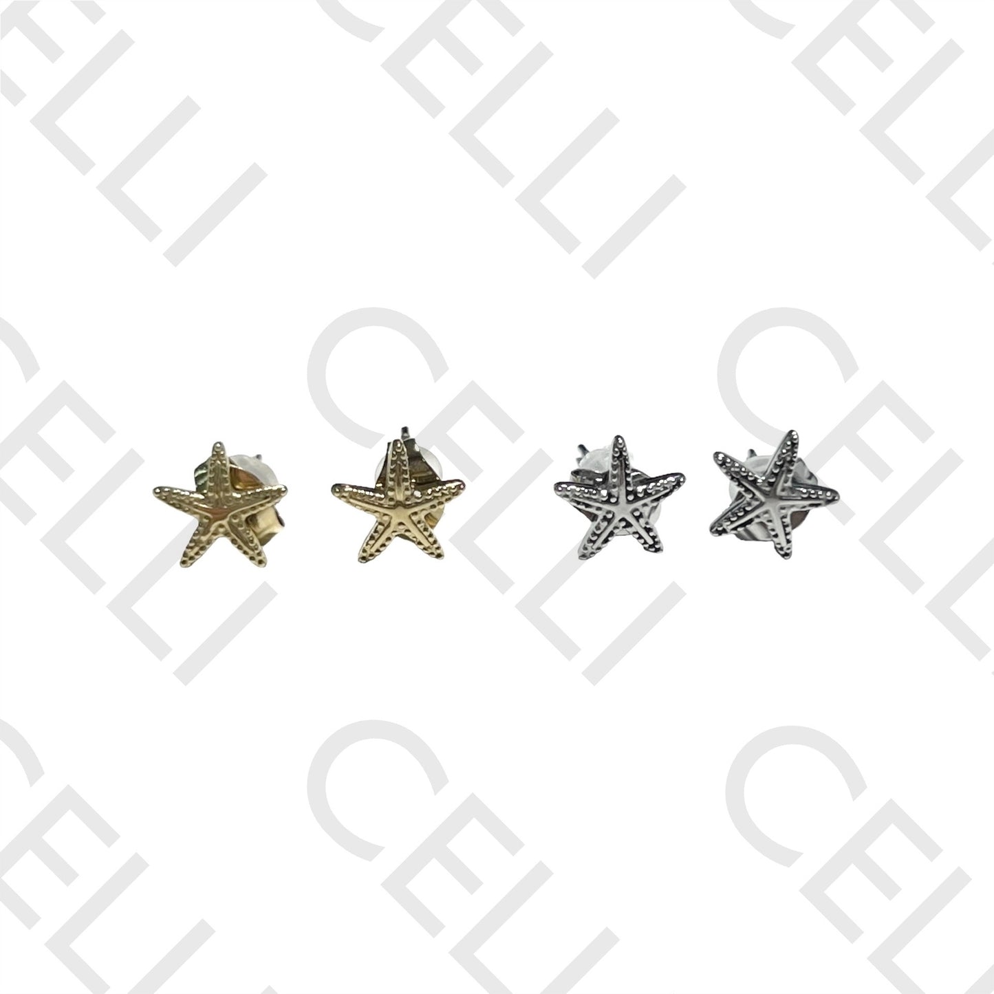 Pendiente Mini Acero - estrella de mar