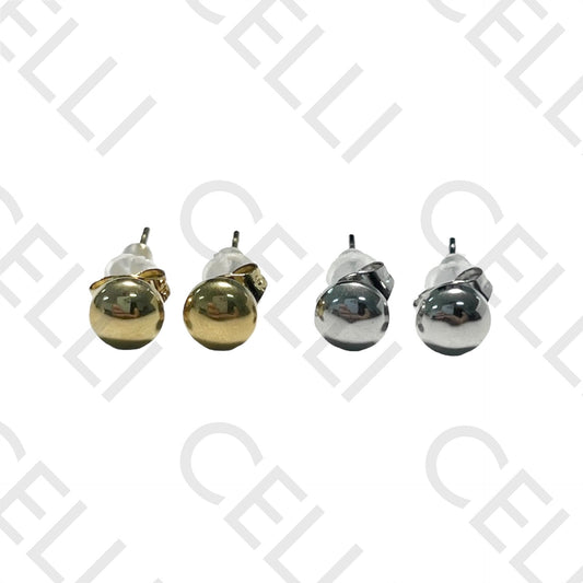 Pendiente Mini Acero - redondo liso