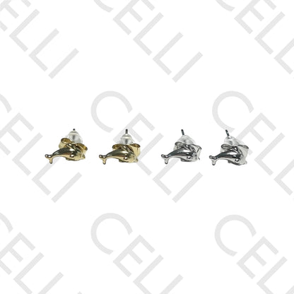 Mini Steel Earring - Dolphin