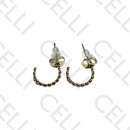 钢质耳环 - 迷你圈