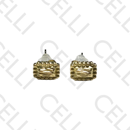 Mini Steel Earring - Rectangular Design