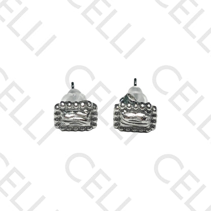 Mini Steel Earring - Rectangular Design