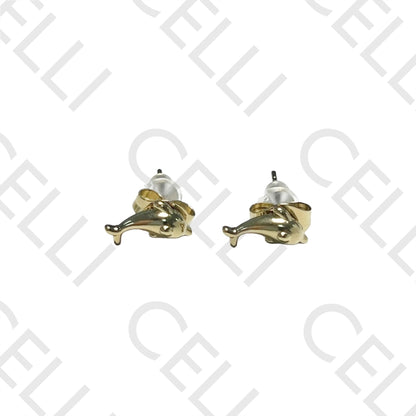 Mini Steel Earring - Dolphin