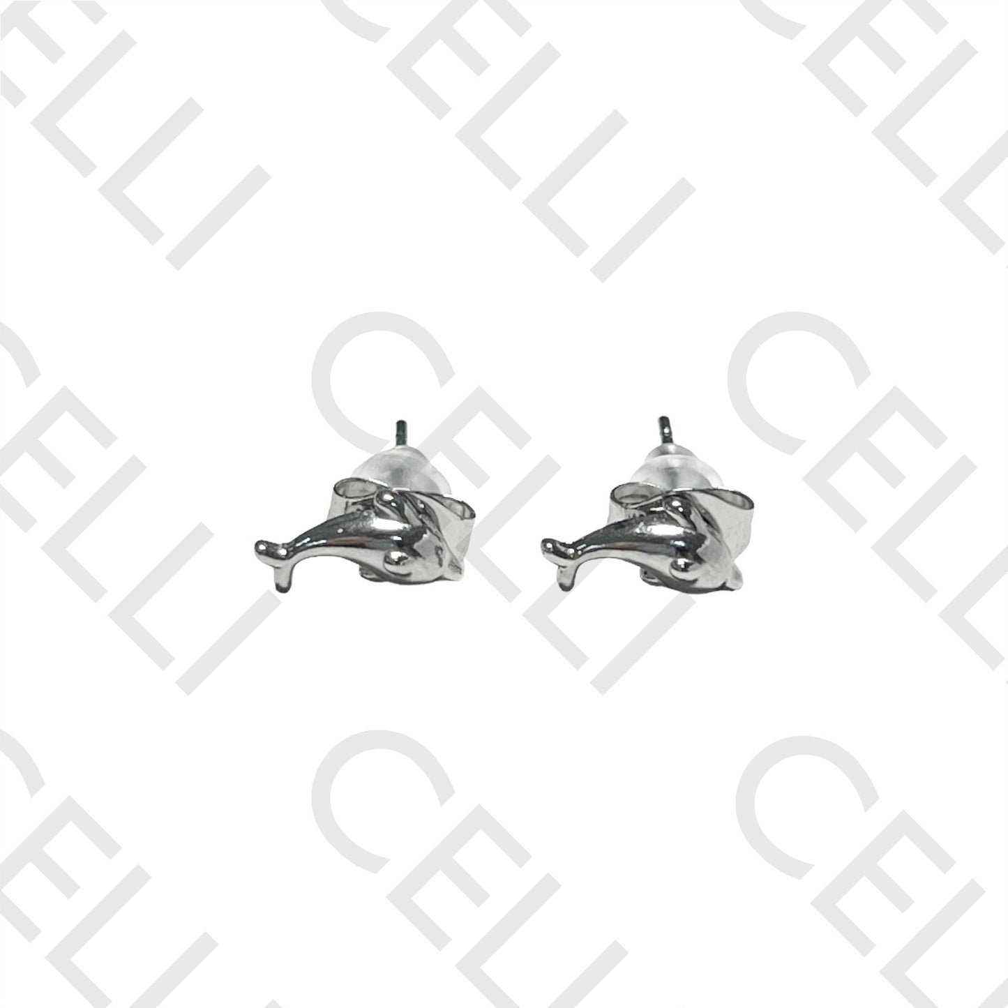 Mini Steel Earring - Dolphin