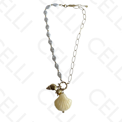 Colar de aço - concha de resina