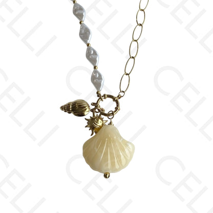 Colar de aço - concha de resina