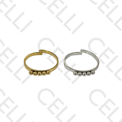 Anillo de acero - 5 bolas