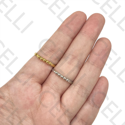 Anillo de acero - 5 bolas