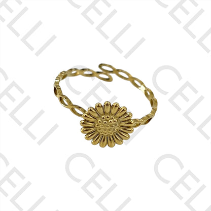 Steel Ring - flower