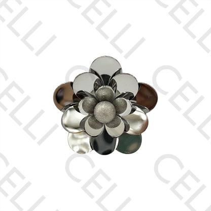 Steel Ring - flower