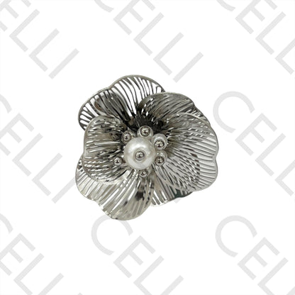 Steel Ring - flower