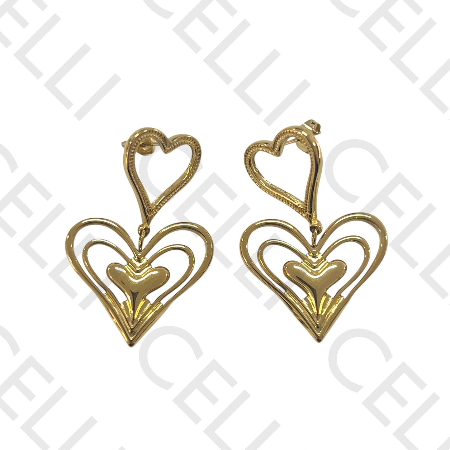 Steel Earring - Heart