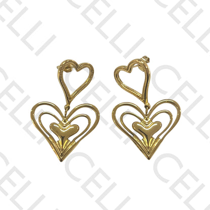 Steel Earring - Heart