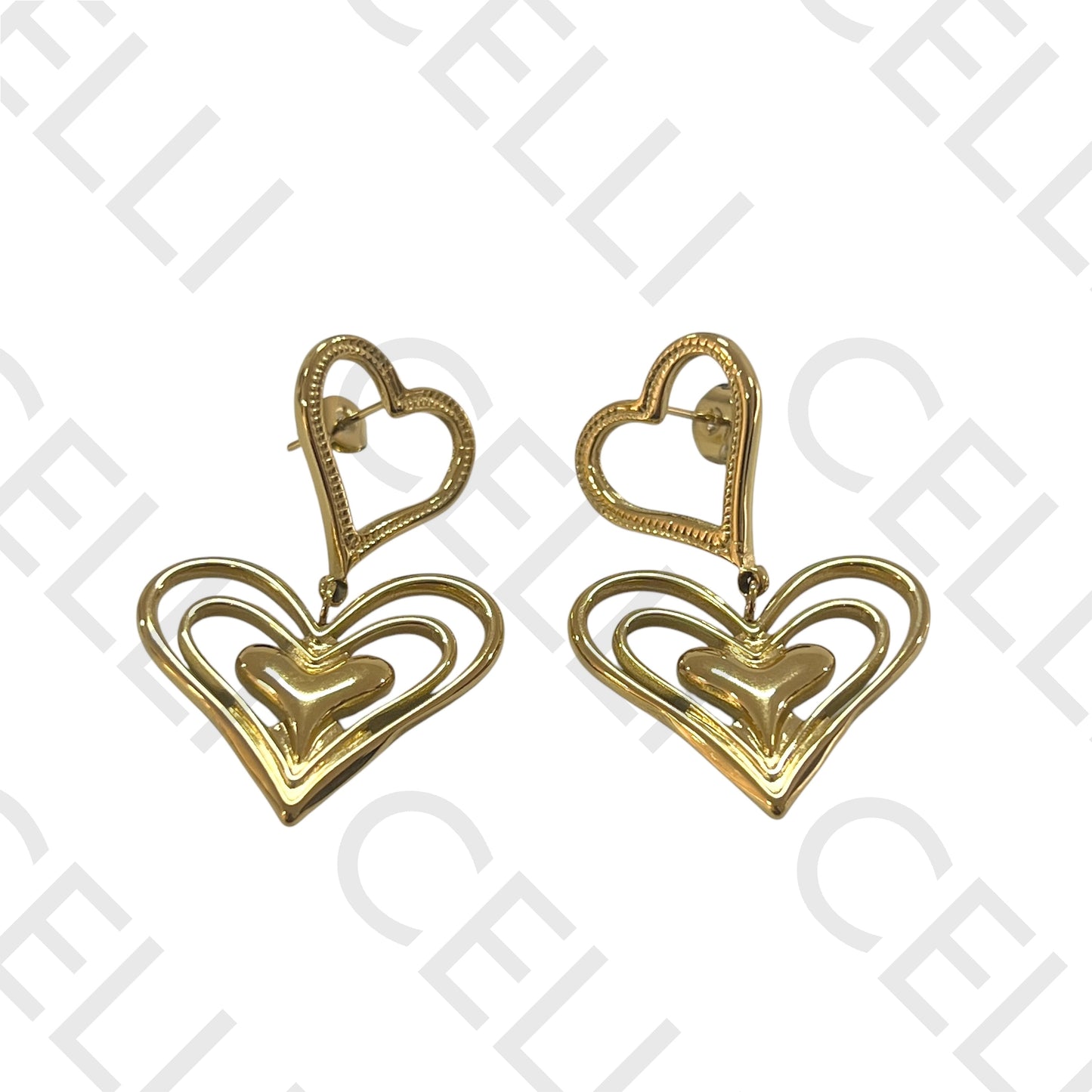 Steel Earring - Heart