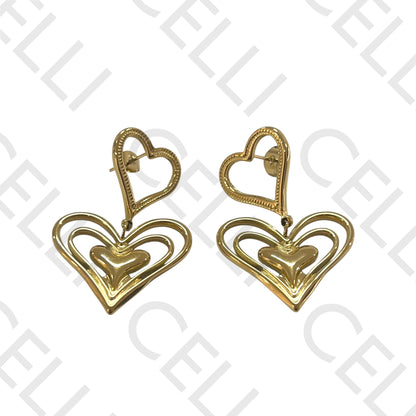 Steel Earring - Heart