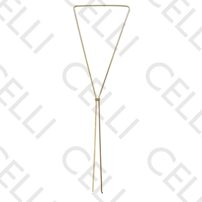 Steel Necklace - Adjustable Round Snake