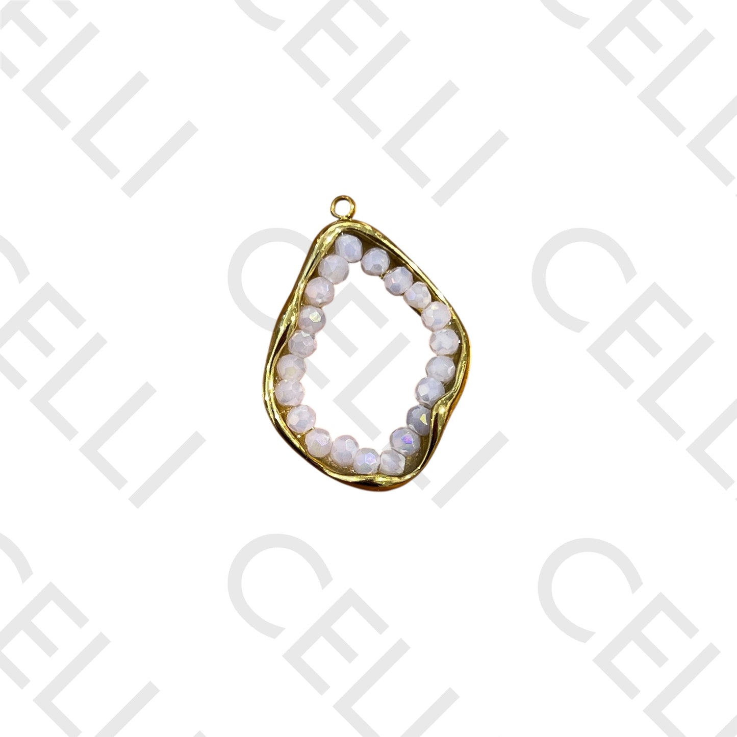 Medalha de Aço - com cristais facetados