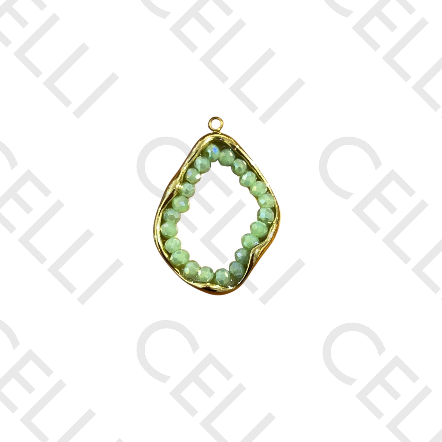 Medalha de Aço - com cristais facetados