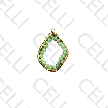 Medalha de Aço - com cristais facetados