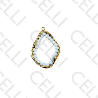 Medalha de Aço - com cristais facetados